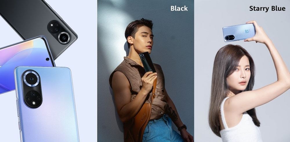 HUAWEI nova 9 comes in blue and black