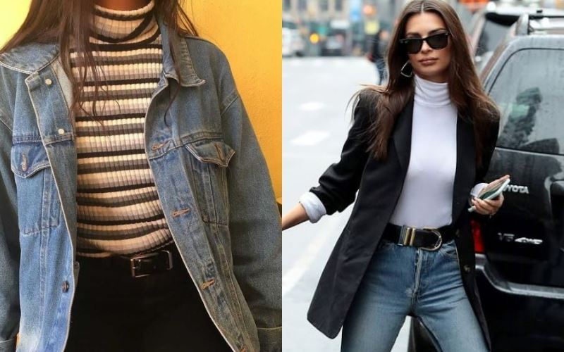 tips nampak ramping adalah pakai baju jenis turtleneck. tapi, macam mana?