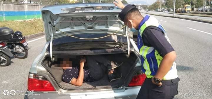 msian woman caught trying to sneak step son across interstate lines in car boot  