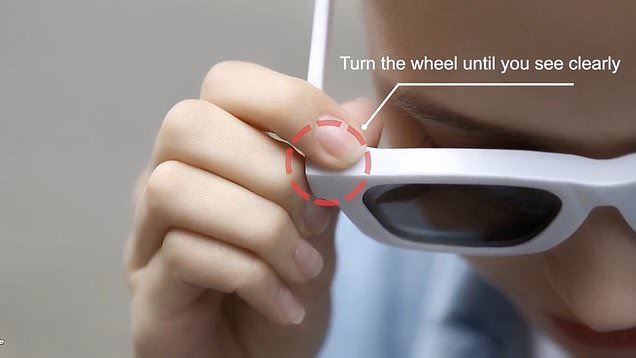 cermin mata masa depan, ‘power’ boleh adjust pada bingkai