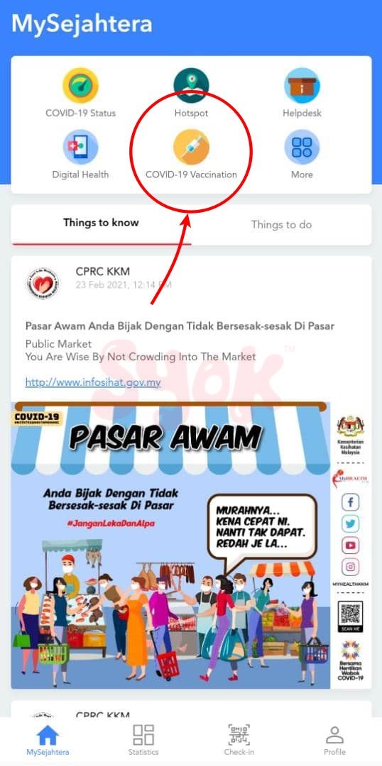 dah boleh daftar vaksin covid-19 di aplikasi mysejahtera