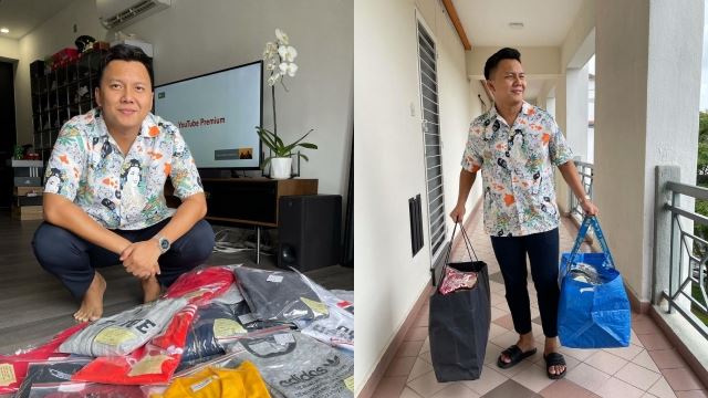 radin berjaya raih rm5,000 hasil jualan preloved, sumbangan individu untuk beri bantuan barangan keperluan