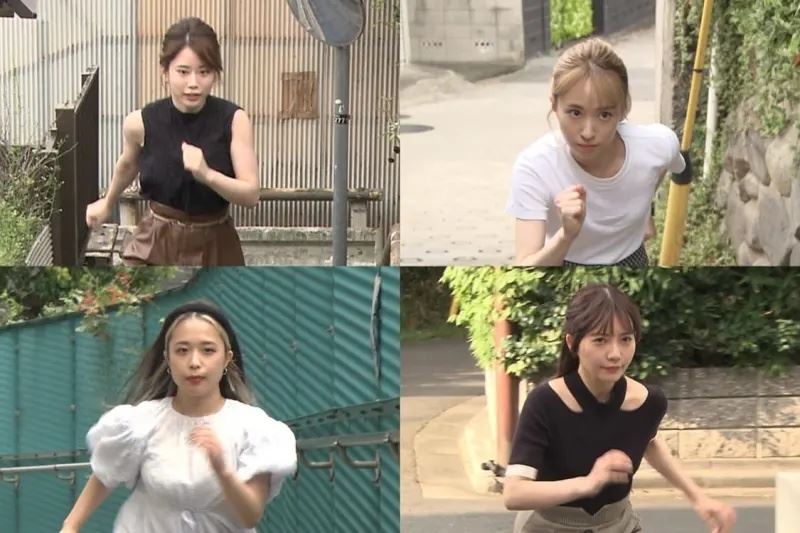 hanya tunjuk wanita berlari, ini rancangan tv popular di jepun