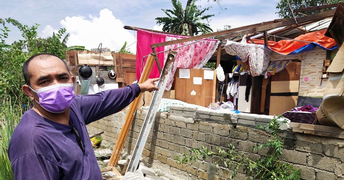 rumah musnah dibadai ribut, nasib empat beranak berpelukan berdepan detik cemas di terengganu