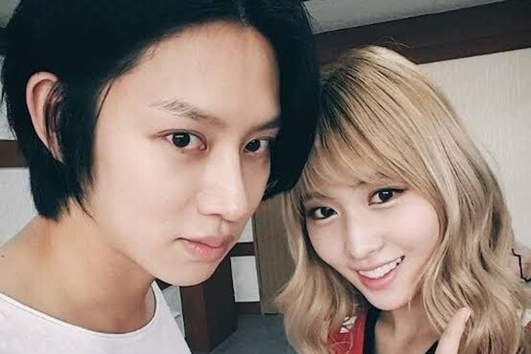 momo twice dan heechul super junior didedahkan putus cinta