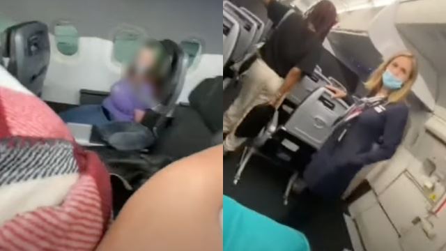 [video] wanita ditahan dan diikat dengan pita pelekat akibat cubaan buka pintu pesawat, serang anak kapal 