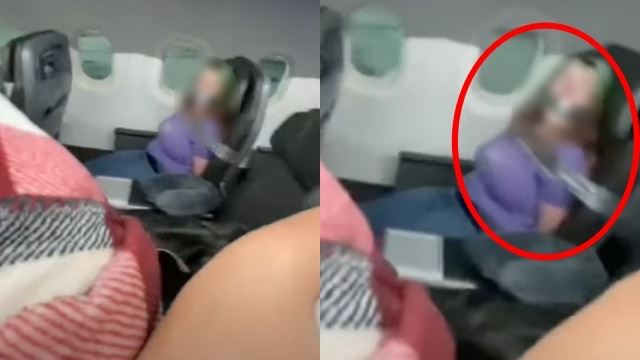 [video] wanita ditahan dan diikat dengan pita pelekat akibat cubaan buka pintu pesawat, serang anak kapal 