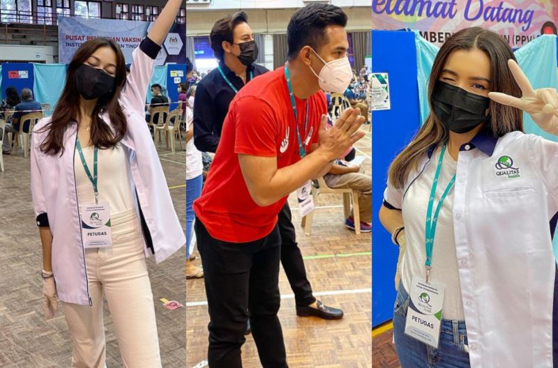 local celebrities have come forward to offer their help at vaccination centres!