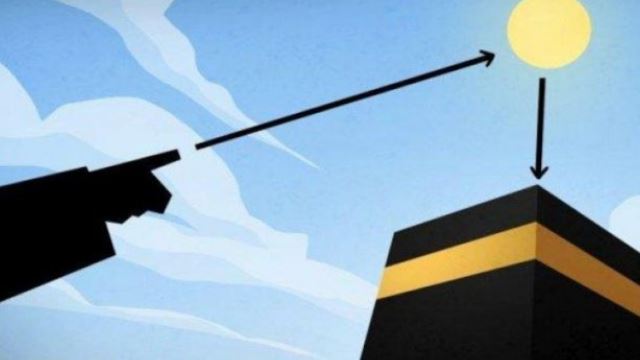 fenomena matahari tegak di atas kaabah, umat islam berpeluang semak arah kiblat hari ini