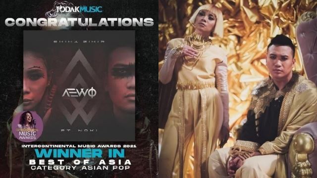 gandingan shiha zikir dan noki k-clique ‘aewo’ rangkul gelaran ‘best of asia’ di amerika syarikat