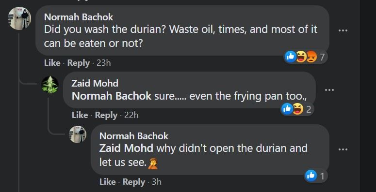 ramai tak puas hati tonton video masak durian sekali dengan kulitnya