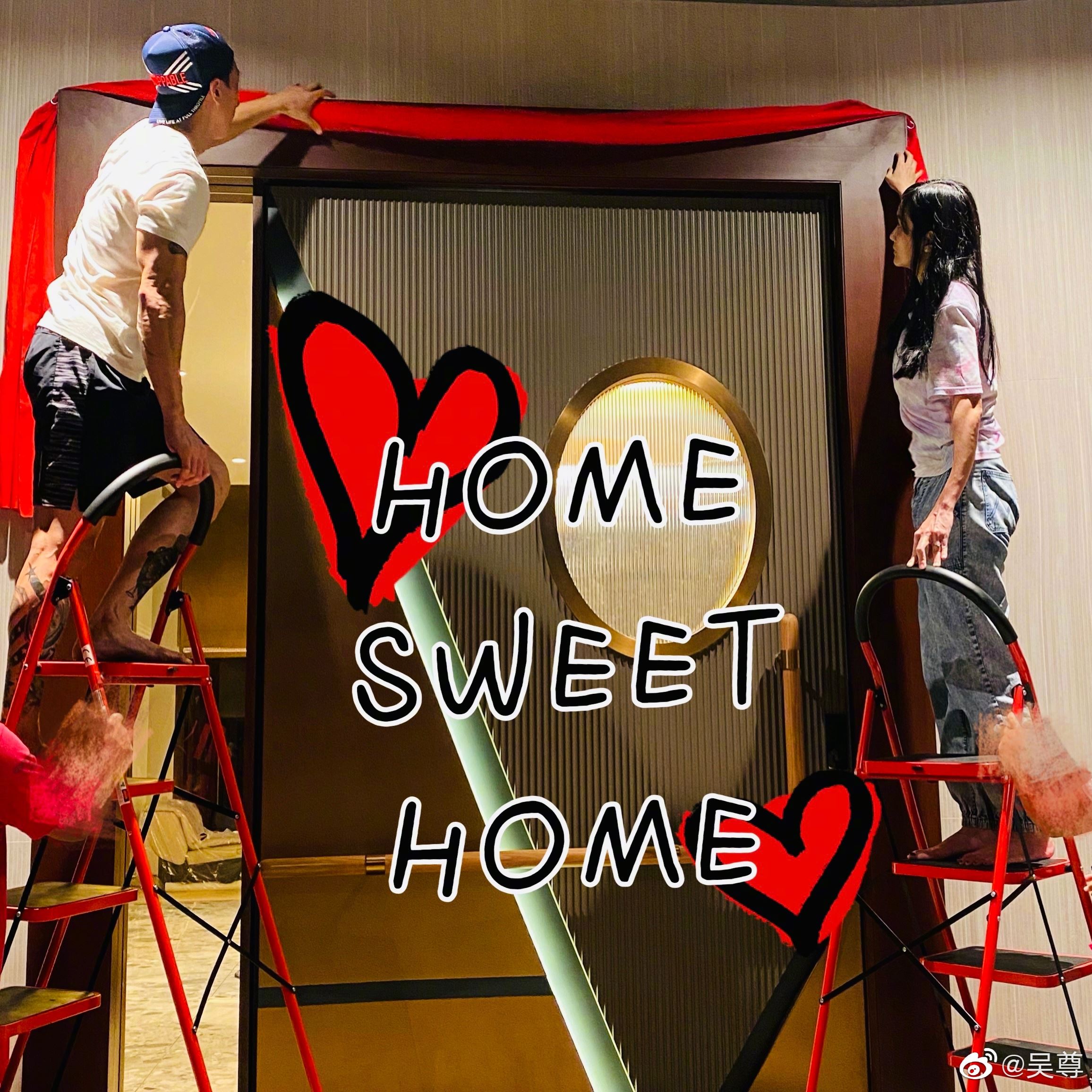 吴尊新家曝光内部好高级❗️网友赞亲手设计房子好强🔥