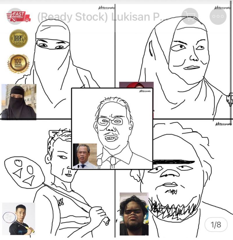 malaysian goes viral for selling over 200 pieces of his bad art online