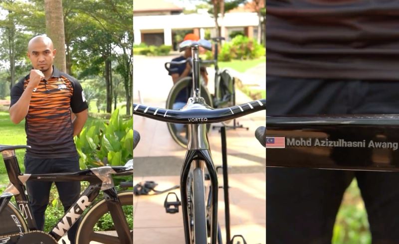 datuk azizulhasni awang reveals his rm13 mil bicycle that will be used at tokyo olympics!