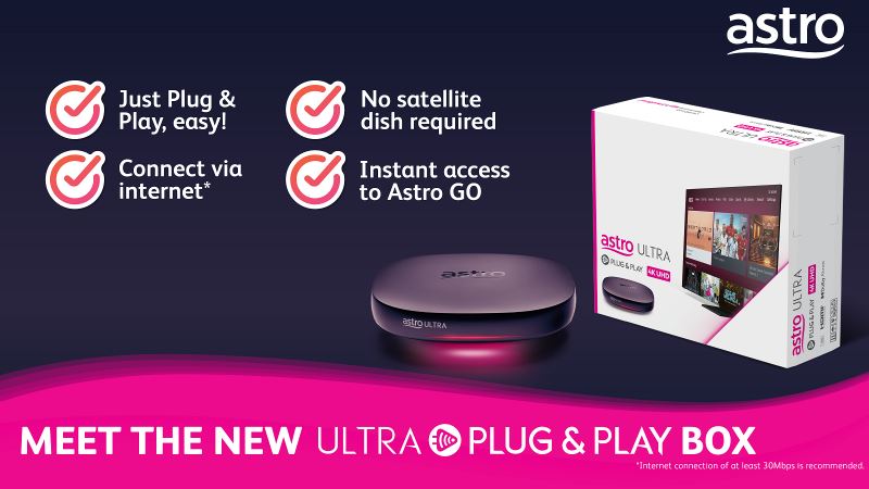 the new ultra plug & play box: now you can watch astro without a satellite dish