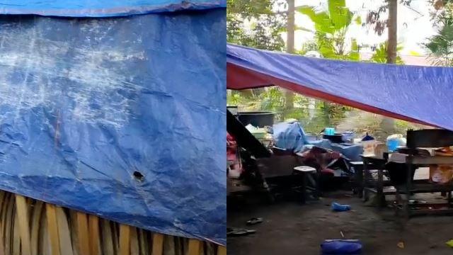 pondok buruk berbumbungkan khemah jadi tempat berteduh lapan beranak selepas tak mampu bayar rumah sewa