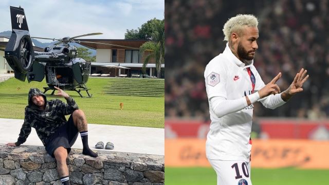 neymar tayang ‘jentera’ baru, selamba ‘pose’ depan helikopter bernilai rm58 juta