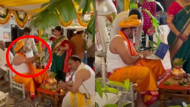 tetamu pelik perangai pengantin lelaki terlalu sibuk selesaikan kerja sebelum bersanding