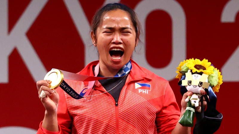 hidilyn diaz philippines first gold olympics malaysia trained
