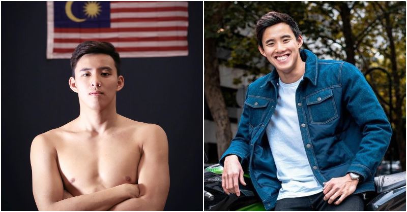 malaysian swimmer welson sim goes viral in china for his “sunshine” look
