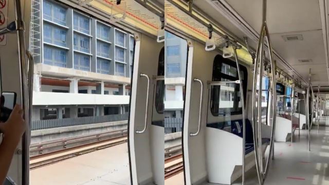 [video] individu cemas pintu tren lrt terbuka ketika bergerak, punca masalah sedang disiasat