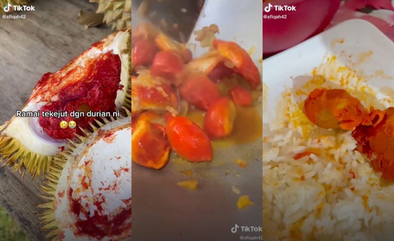 red durians? yes, they’re real and you can find them mostly in sabah!