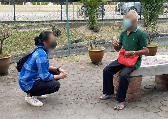 “saya minta maaf”, usahawan kesal atas tindakannya, jumpa semula gelandangan warga emas