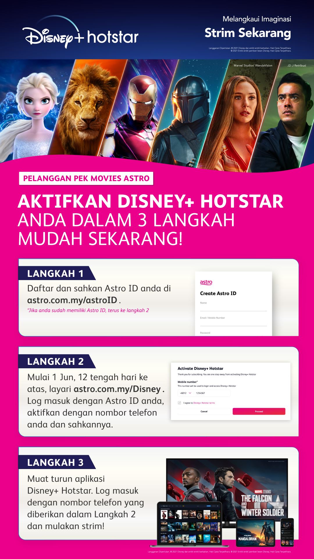 tiga langkah mudah strim disney+ hotstar buat pelanggan astro!