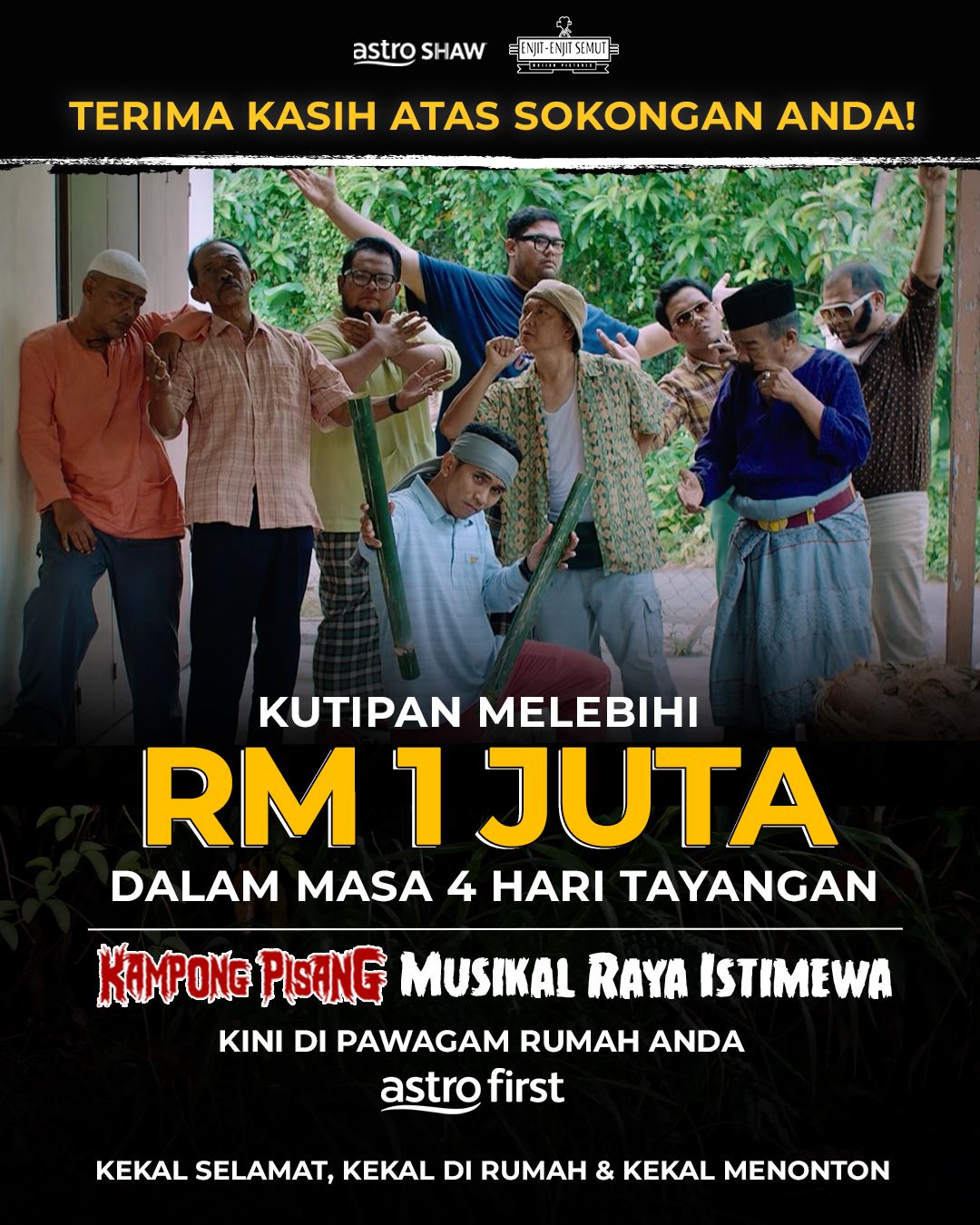 tak sampai seminggu, kampong pisang musikal raya istimewa kutip rm1 juta!