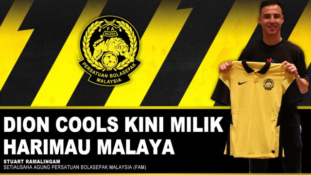 sah! dion cools pemain ke-26 pasukan, sertai harimau malaya