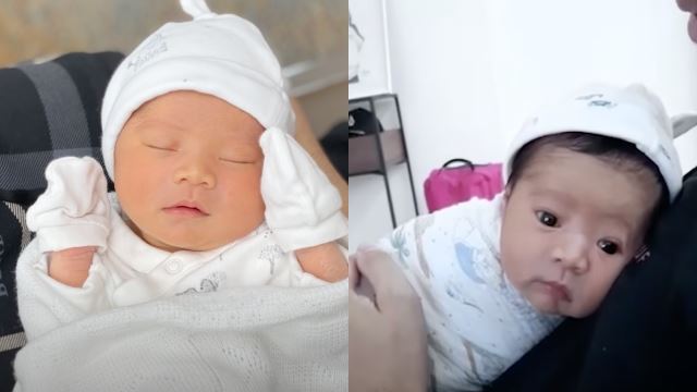 alahai manisnya! ain edruce dedah wajah anak, soraya nama diberi