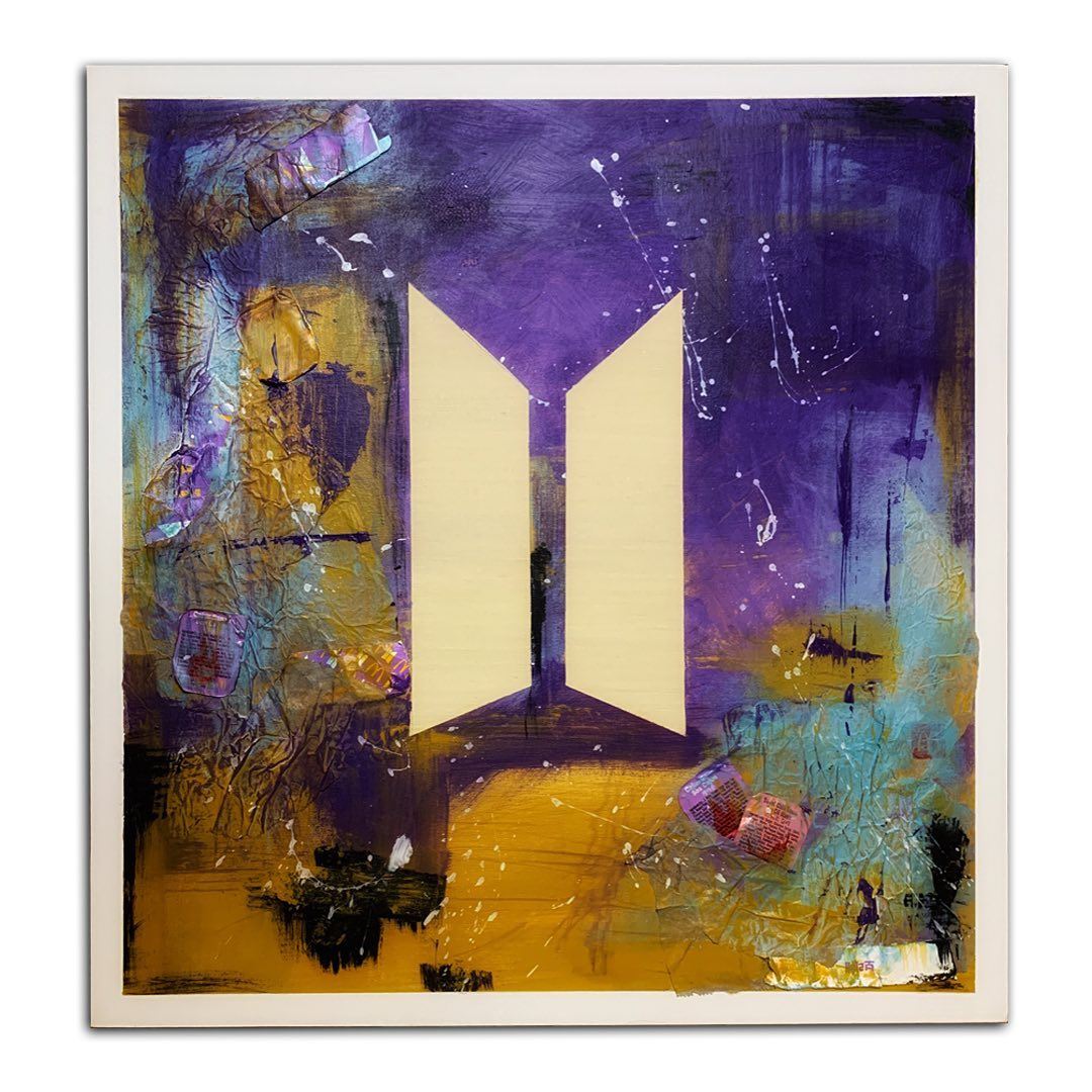 selebriti media sosial hadiahkan seni lukisan tangan, raih tumpuan peminat bts