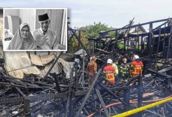 pasangan warga emas meninggal dunia akibat kebakaran, badan melecur hampir 50 peratus