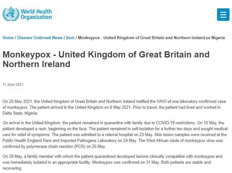 belum reda covid-19, uk lapor kes jangkitan cacar monyet pula