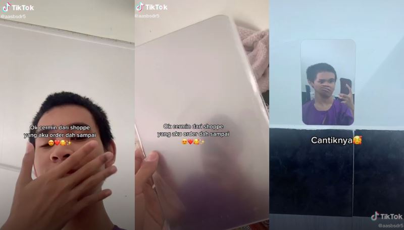 man orders a mirror online, receives one that made his face look weird!