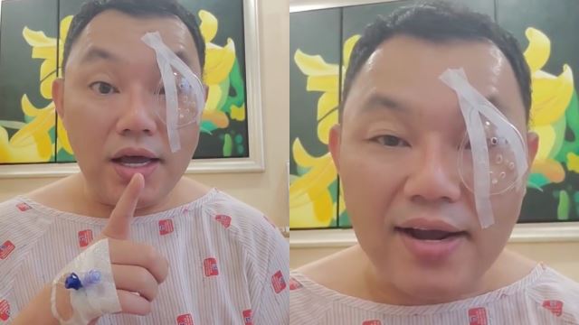 elak risiko buta, michael ang dedah hidap glaukoma selesai jalani pembedahan mata kanan