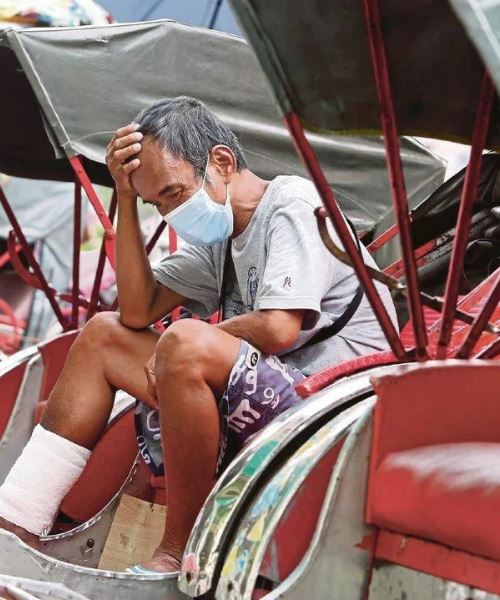 terkesan dengan covid-19, golongan pemandu beca terpaksa tidur di kaki lima