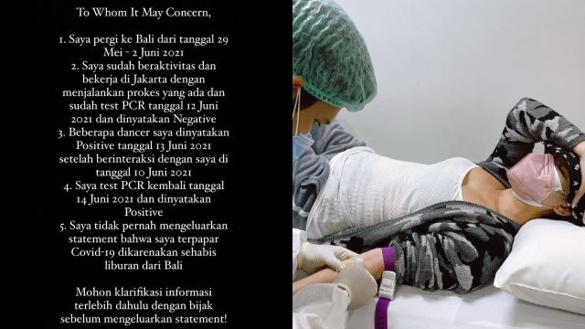 bunga citra lestari beri penjelasan, nafi positif covid-19 selepas pulang daripada bercuti di bali