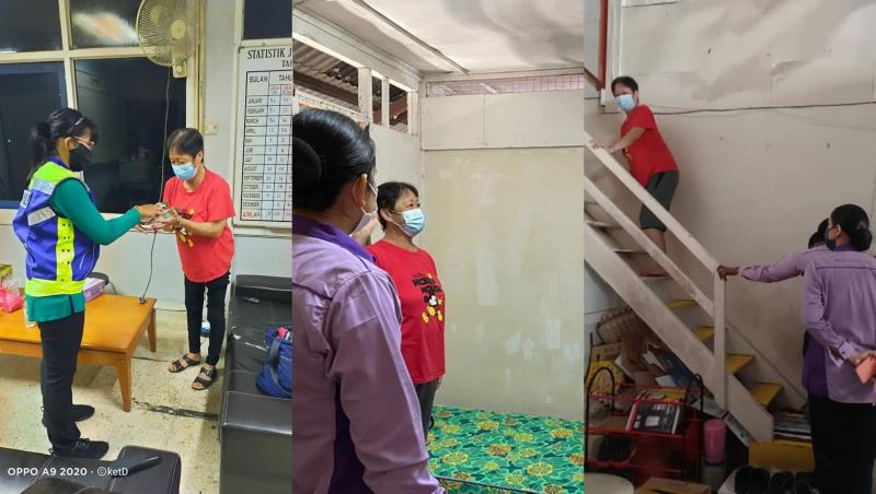 bentong police help elderly woman stranded on karak expressway