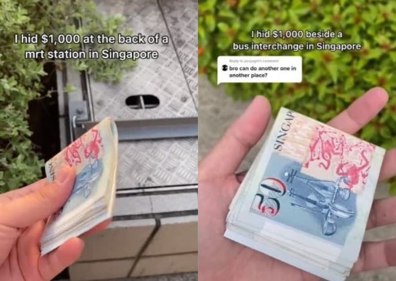 people flock train station in singapore after tiktok user shares he’d hidden money there somewhere!