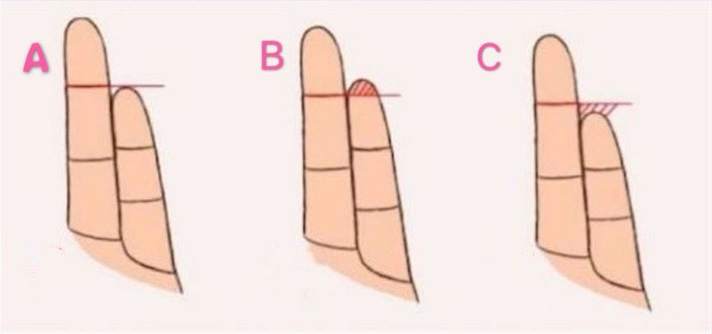 超准手指心理测验❗️尾指长短看你的性格👋