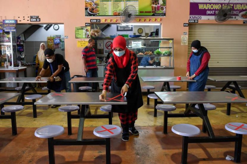 mulai 28 jun, premis kedai makan dibenar operasi hingga 10 malam