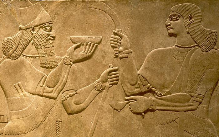 lelaki masak resipi kuno dari zaman mesopotamia, berusia kira-kira 4,000 tahun!