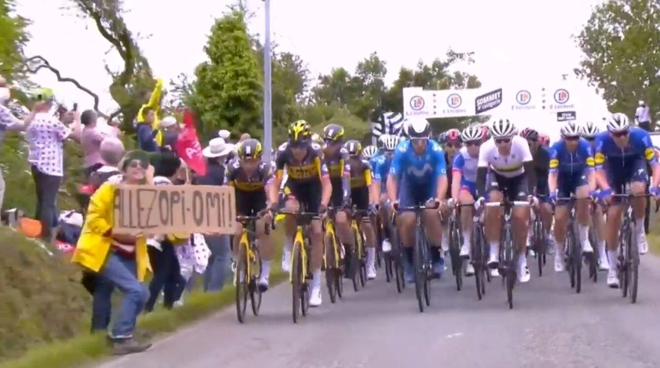 a fan single-handedly derailed the tour de france in a chaotic crash