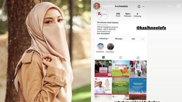 neelofa tampil beri bantuan kepada golongan terjejas, terima banyak rayuan untuk bantuan barangan asas