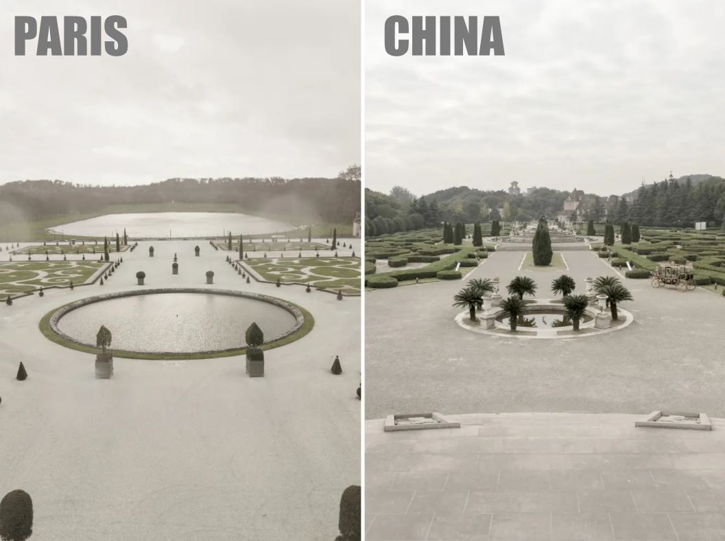 sebiji sama, china pun dah ada menara eiffel mirip paris