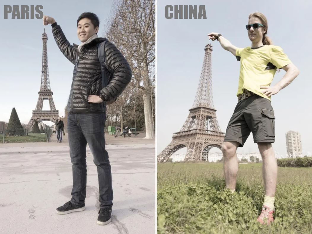 sebiji sama, china pun dah ada menara eiffel mirip paris