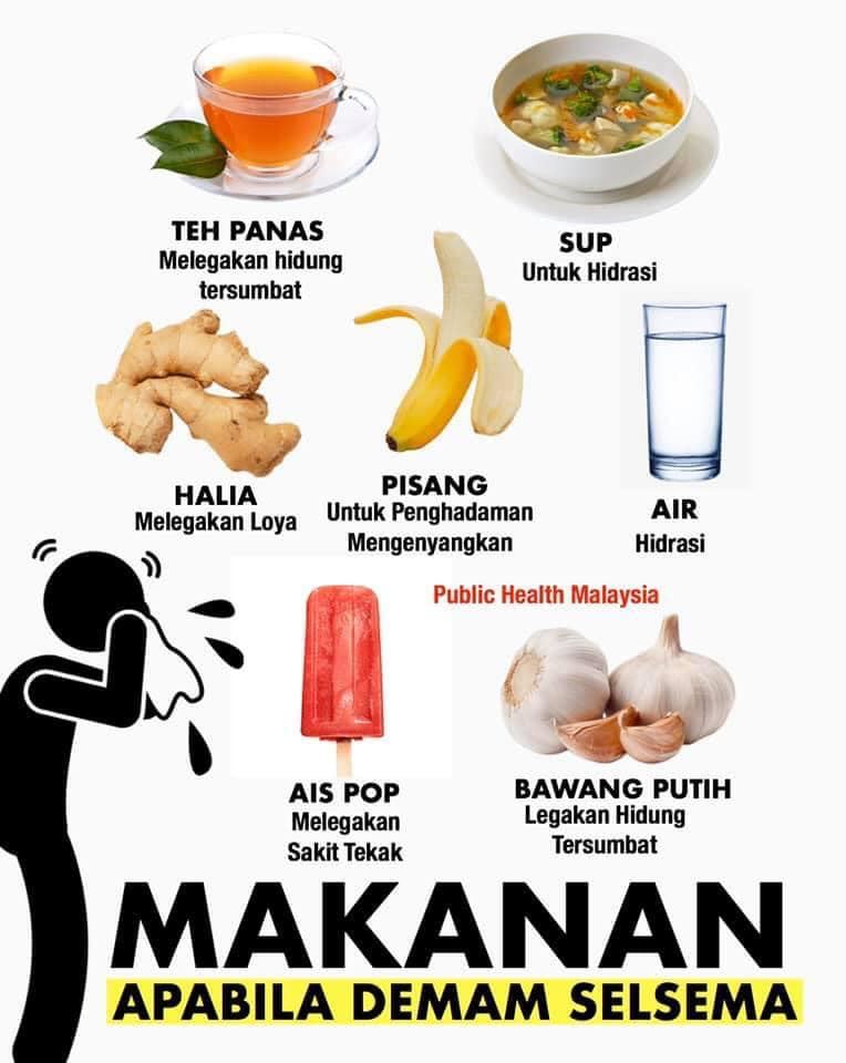 makan ais pop baik untuk korang yang alami demam selsema
