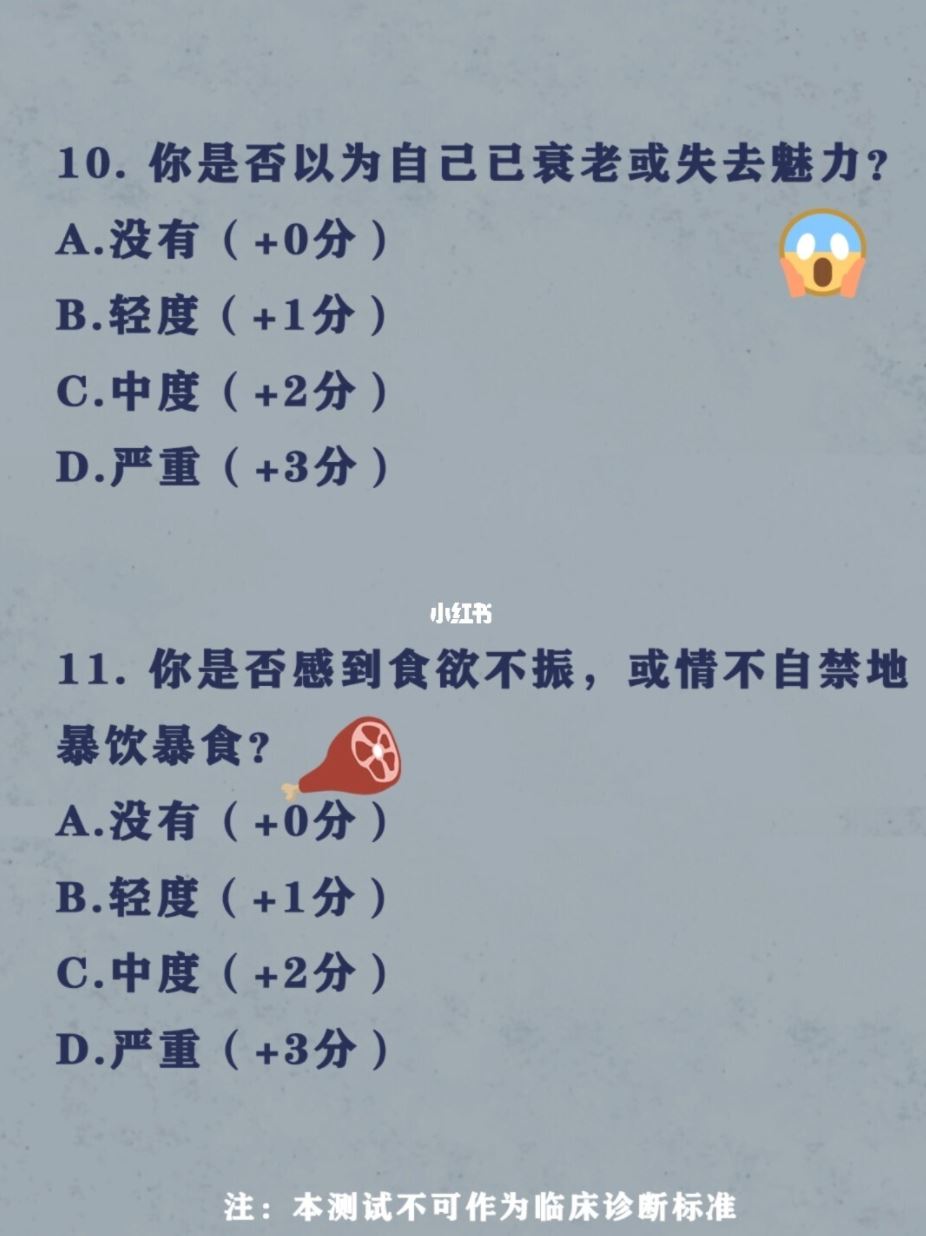 ⚠️⚠️抑郁症自我诊断表❗15题测自己是否抑郁～