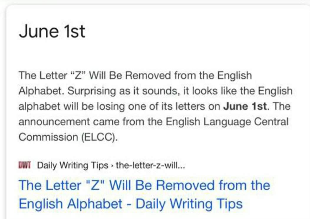 kisah disebalik cerita huruf z akan dibuang daripada senarai abc